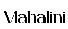 Mahalini Font Image