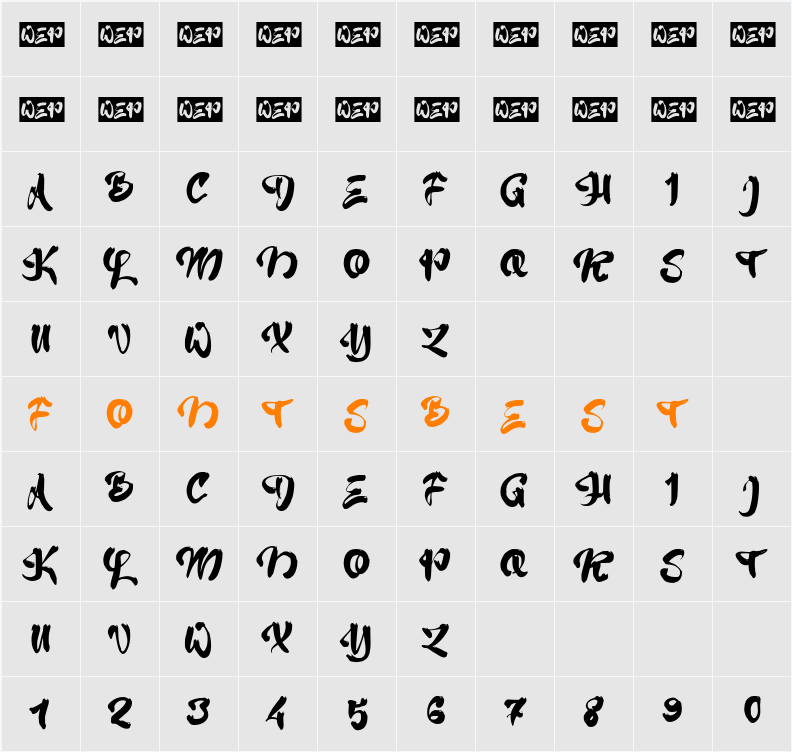 a Aihao Character Map