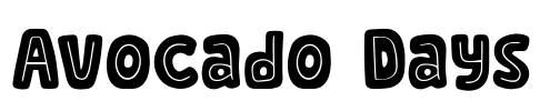 Avocado Days Font Image