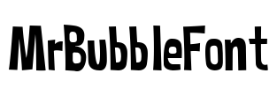 MrBubbleFont Font Image