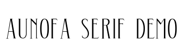 Aunofa Serif DEMO
