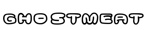 Ghostmeat Font Image