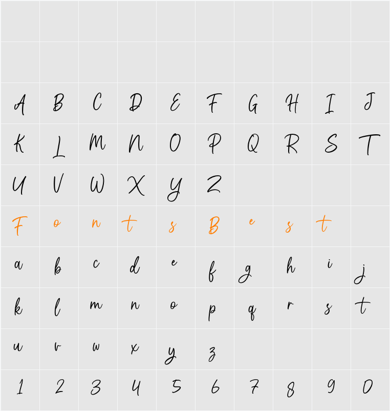 Aurothesia Character Map