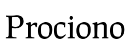 Prociono Font Image