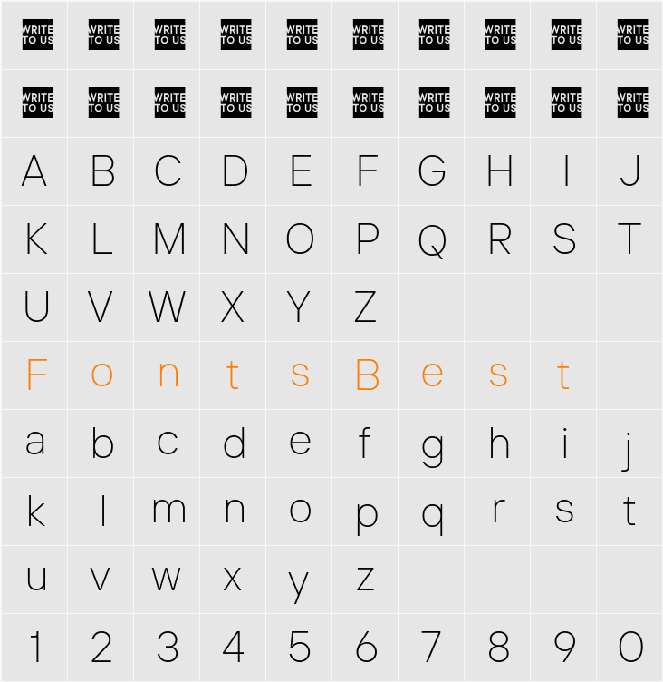 TT Interphases Pro Trl XLt Character Map