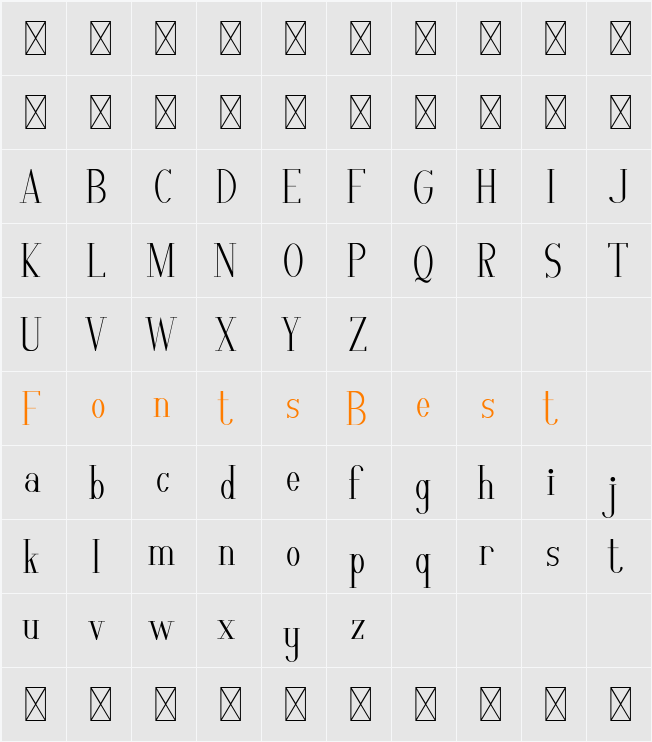 Aulion Demo Character Map