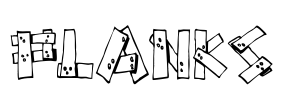 Planks Font Image