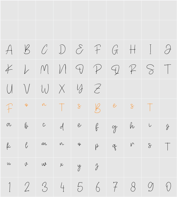 Karolina Character Map