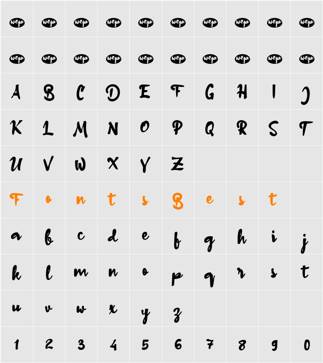 a Adelfa Character Map