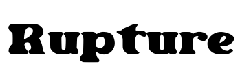 Rupture Font Image