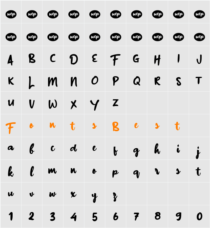 a Buster Down Character Map