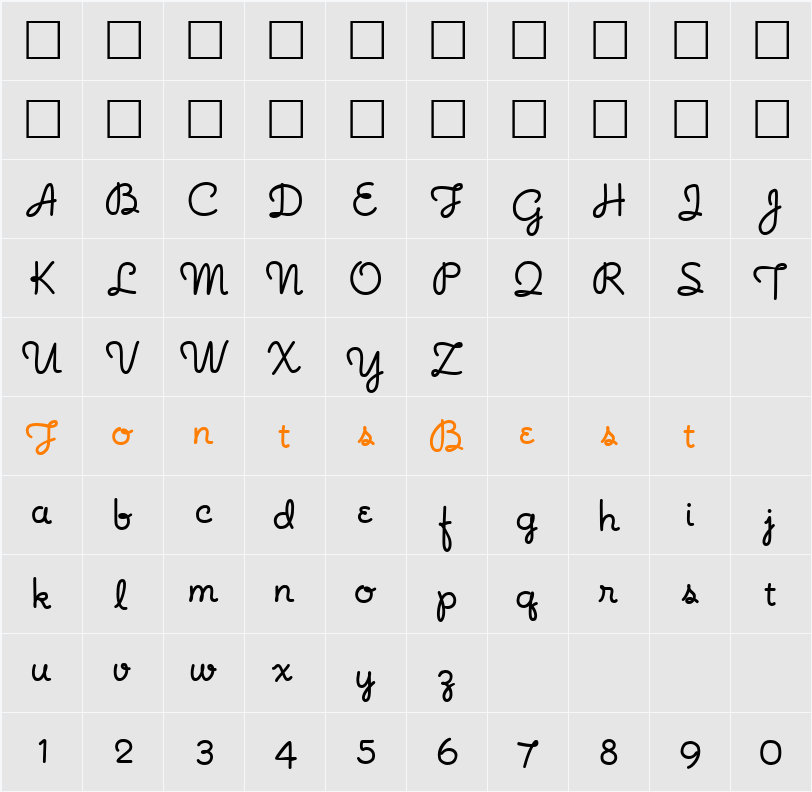 NoodleScript Character Map