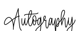 Autography Font Image