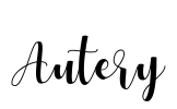 Autery Font Image