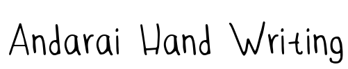 Andarai Hand Writing