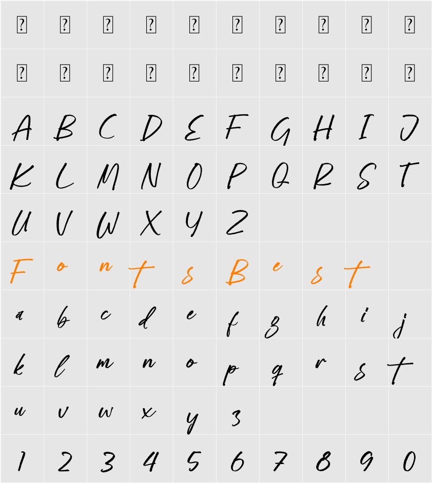 Venttaelove Character Map