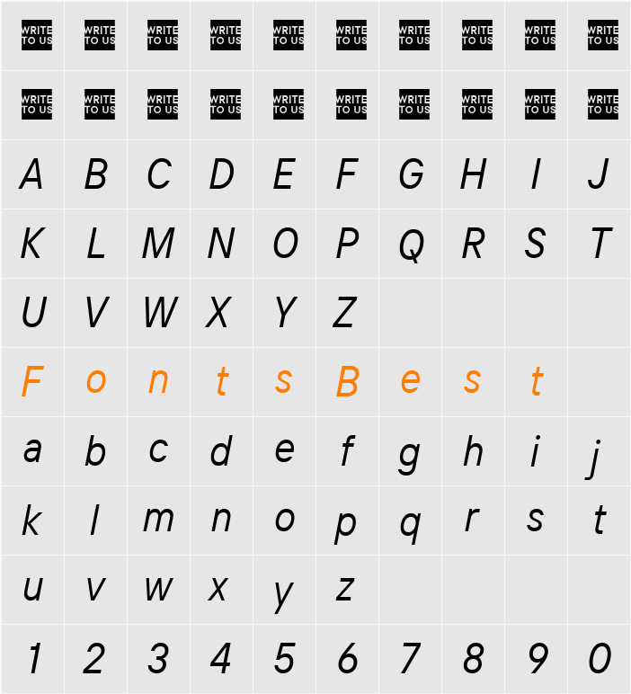 TT Intrphss Pr Trl Cnd Character Map