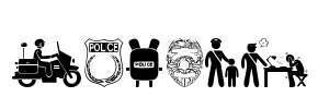 Police Font Image