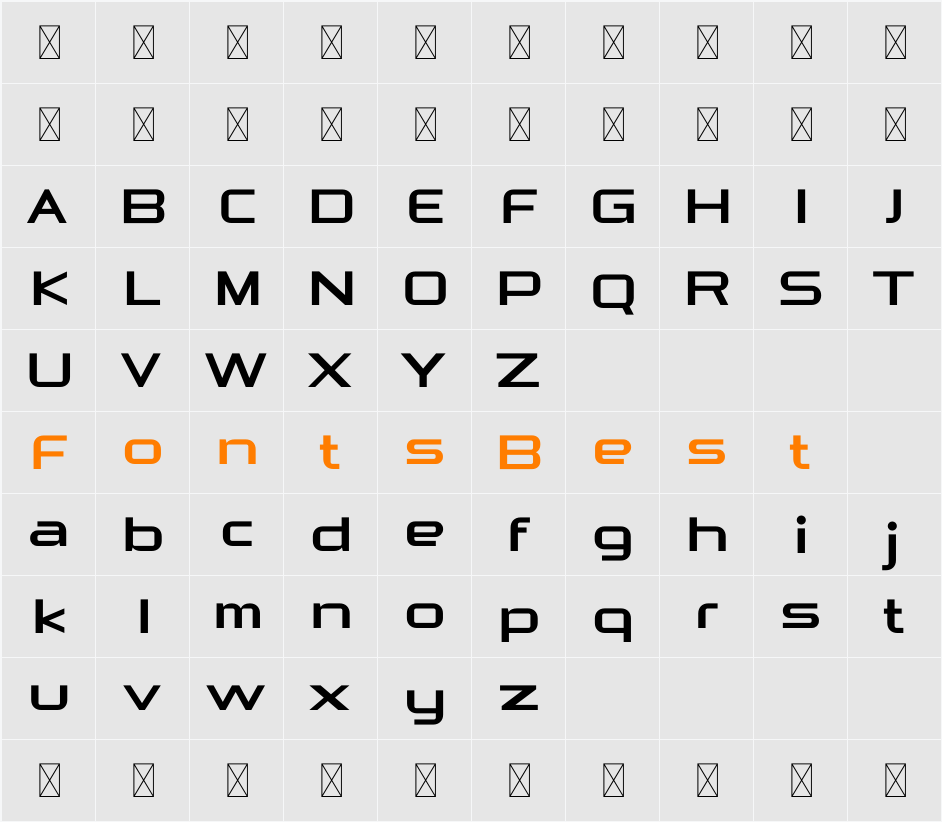 Astrohead FREE Character Map