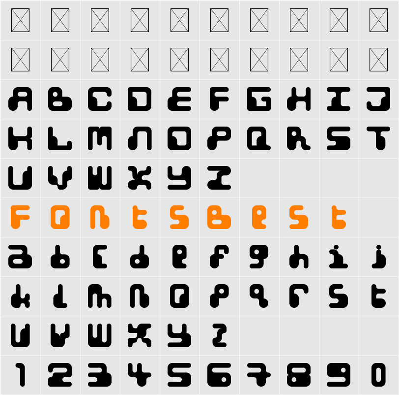 Atari Character Map