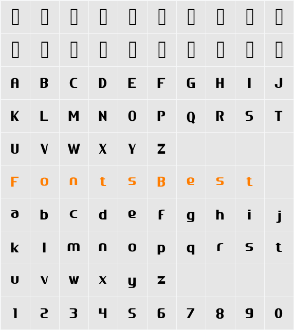 volunmo Character Map