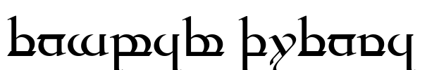 Tengwar Quenya Font Image