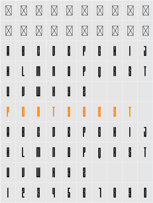 MAESIEZ Character Map