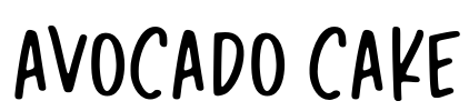 Avocado Cake Font Image
