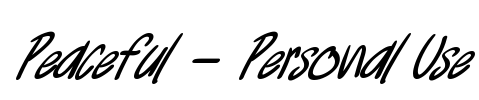 Peaceful - Personal Use