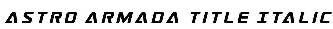 Astro Armada Title Italic