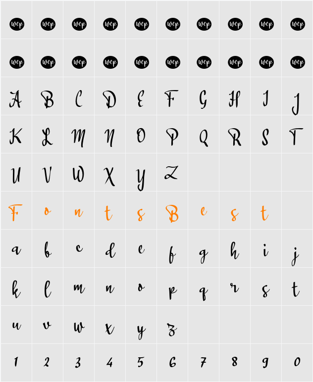 a Awanipun Character Map