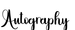 Autography Font Image