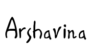 Arshavina Font Image