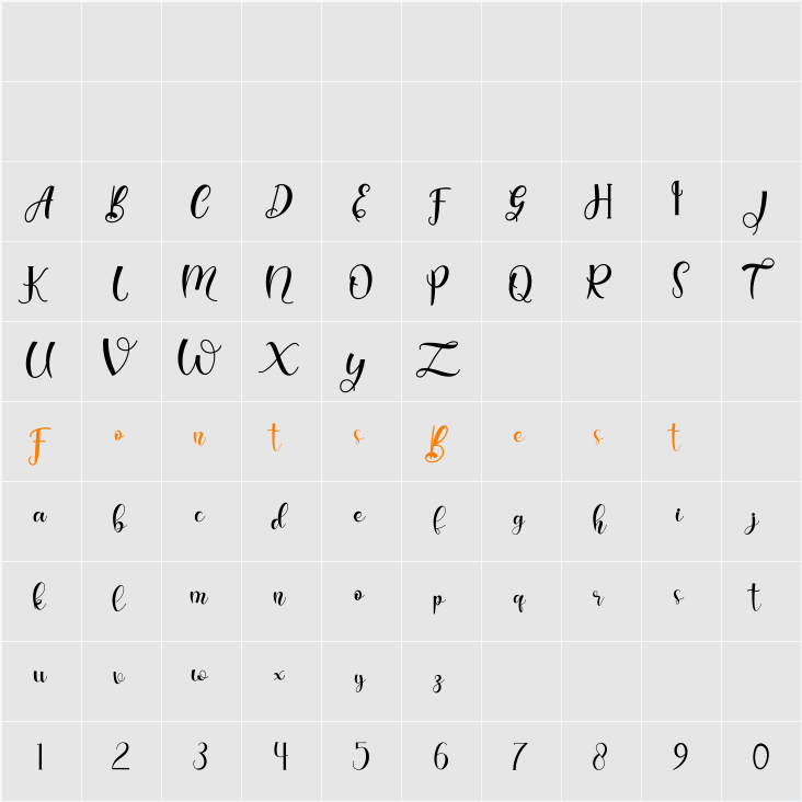 allisa Character Map