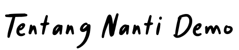 Tentang Nanti Demo Font Image