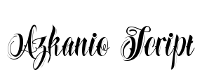 Azkanio Script