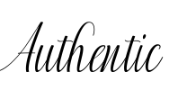Authentic Font Image