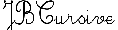 JBCursive Font Image