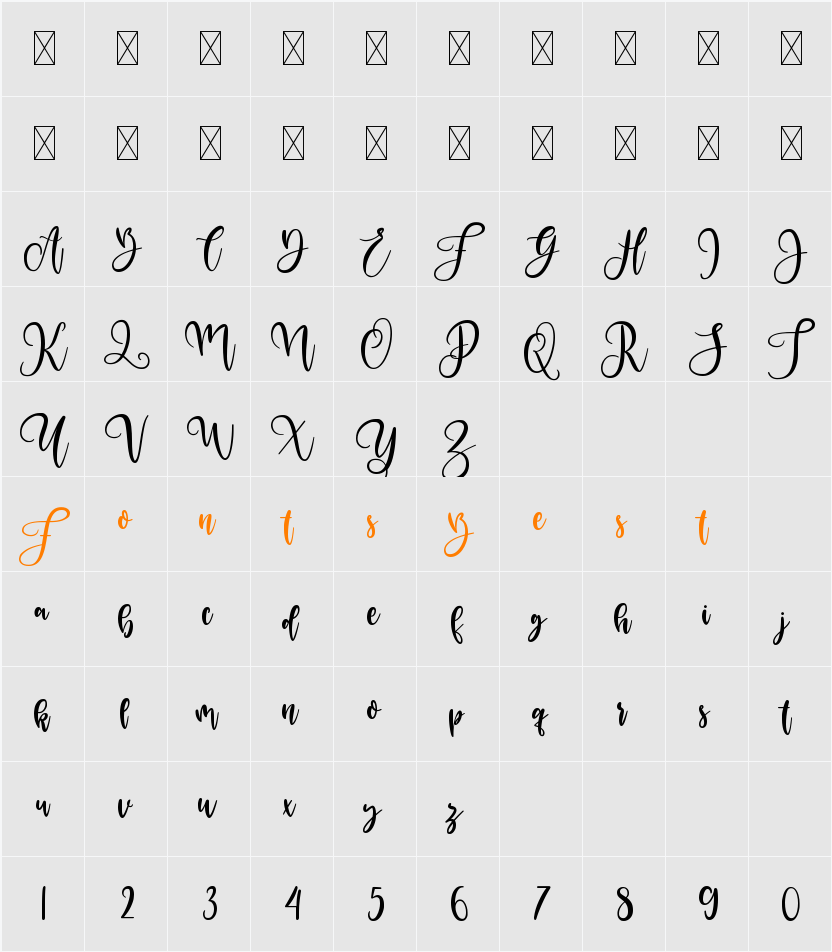 ayahi Character Map