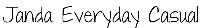 Janda Everyday Casual Font Image