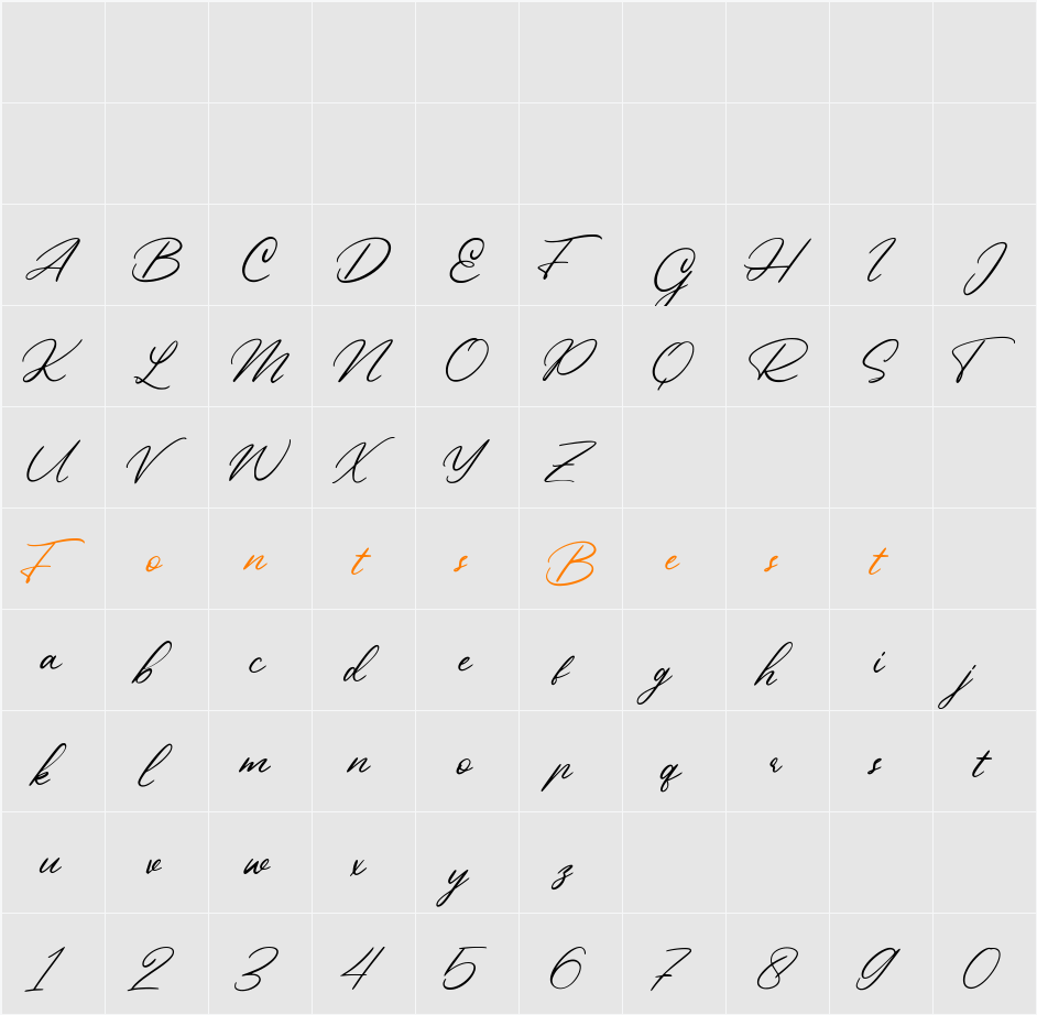 Beautiful Heart Character Map