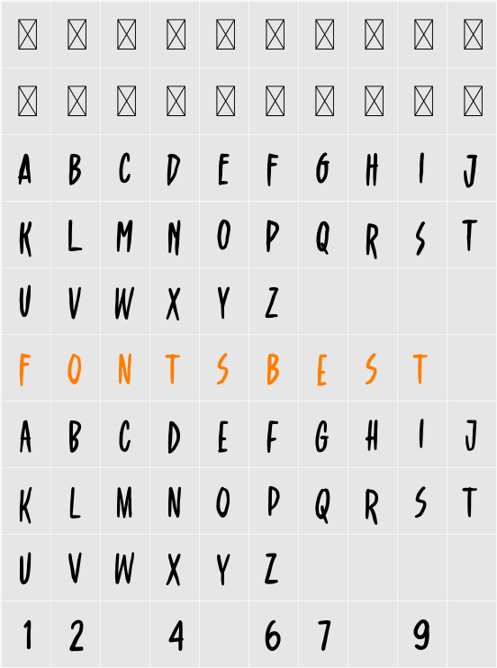 alltoz Character Map
