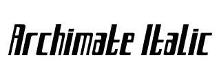 Archimate Italic Font Image