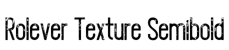 Rolever Texture Semibold