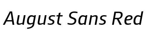August Sans Red