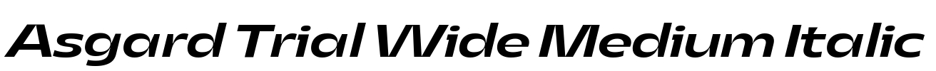 Asgard Trial Wide Medium Italic