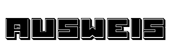 Ausweis Font Image