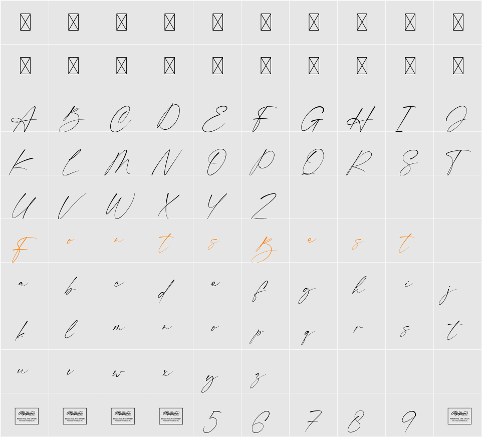 Committing Character Map