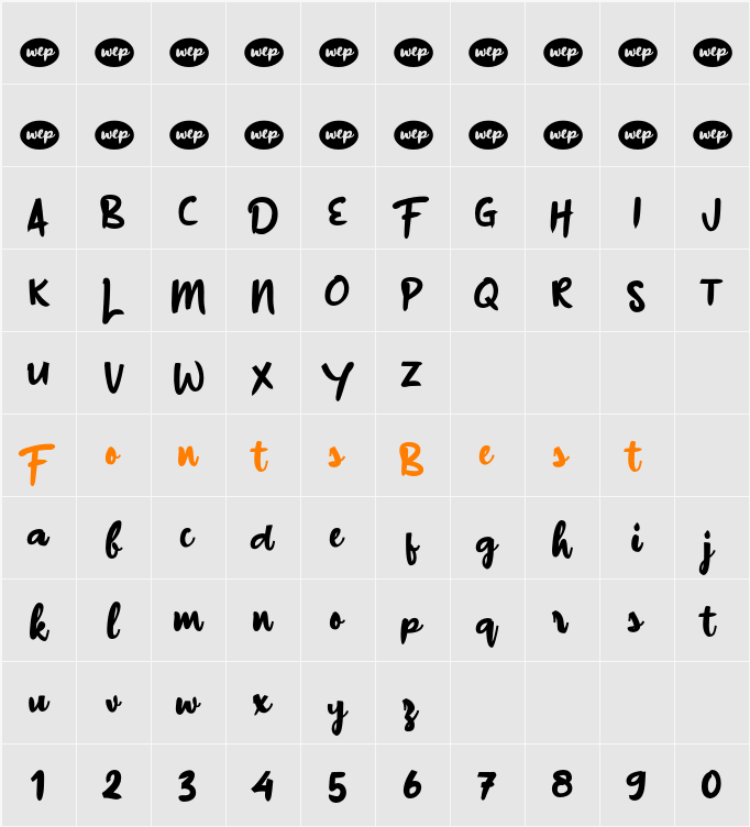 a Buster Down Character Map