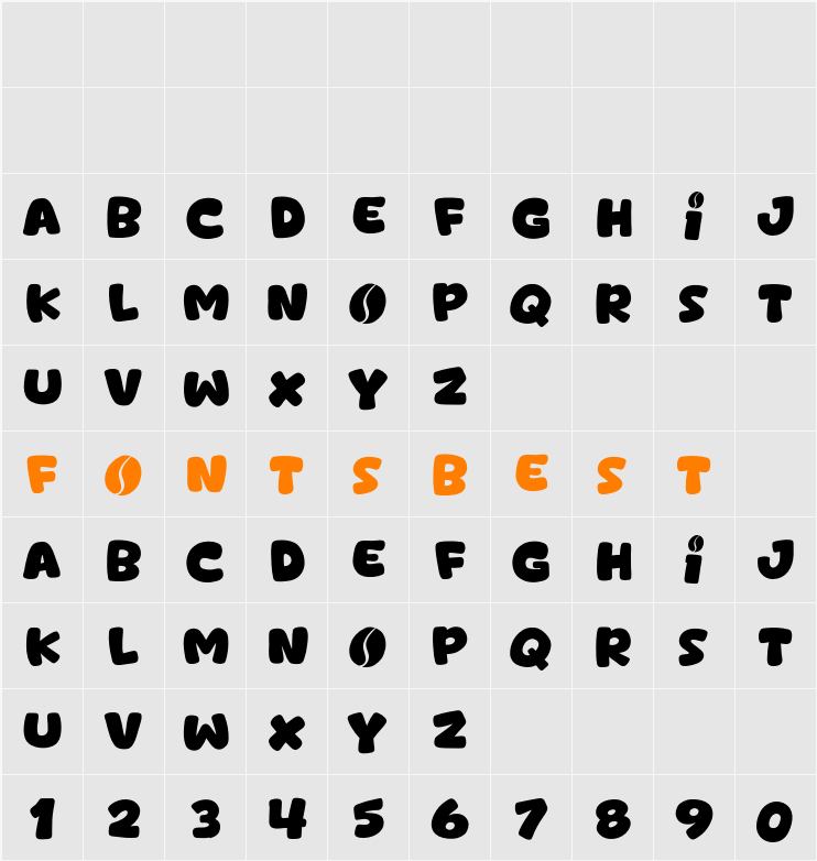 Cofeben Character Map